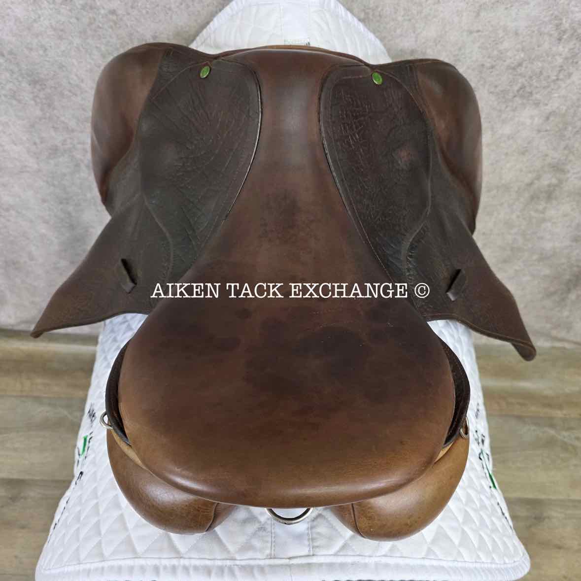2008 County Innovation Jump Saddle, 17.5" Seat, Medium Wide Tree, Wool Flocked Panels