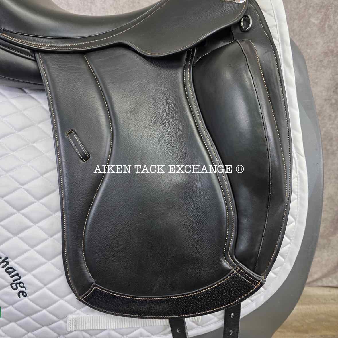 Ruby Roo Rock Star Monoflap Dressage Saddle, 17.5" Seat, Adjustable Tree - Changeable Gullet, Wool Flocked Panels