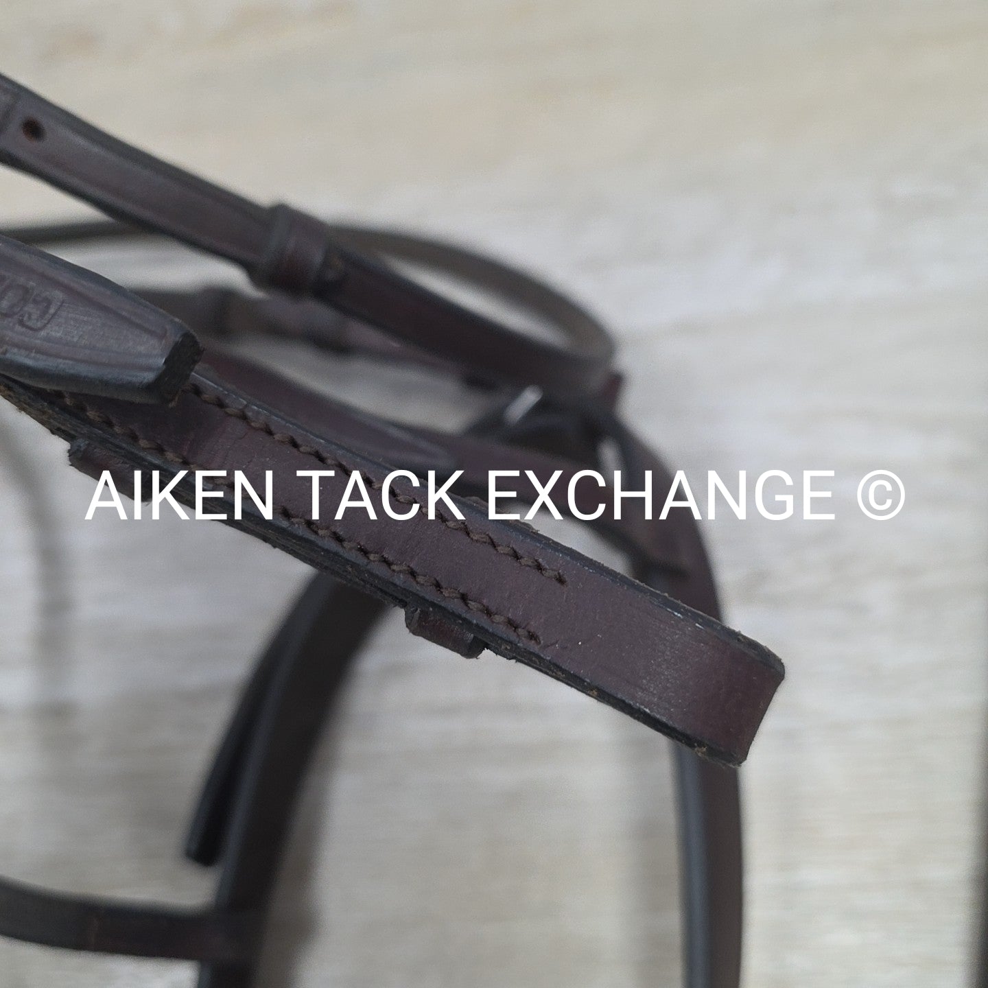 Flat Hunt Bridle with Matching Laced Reins, Brown, Size Cob