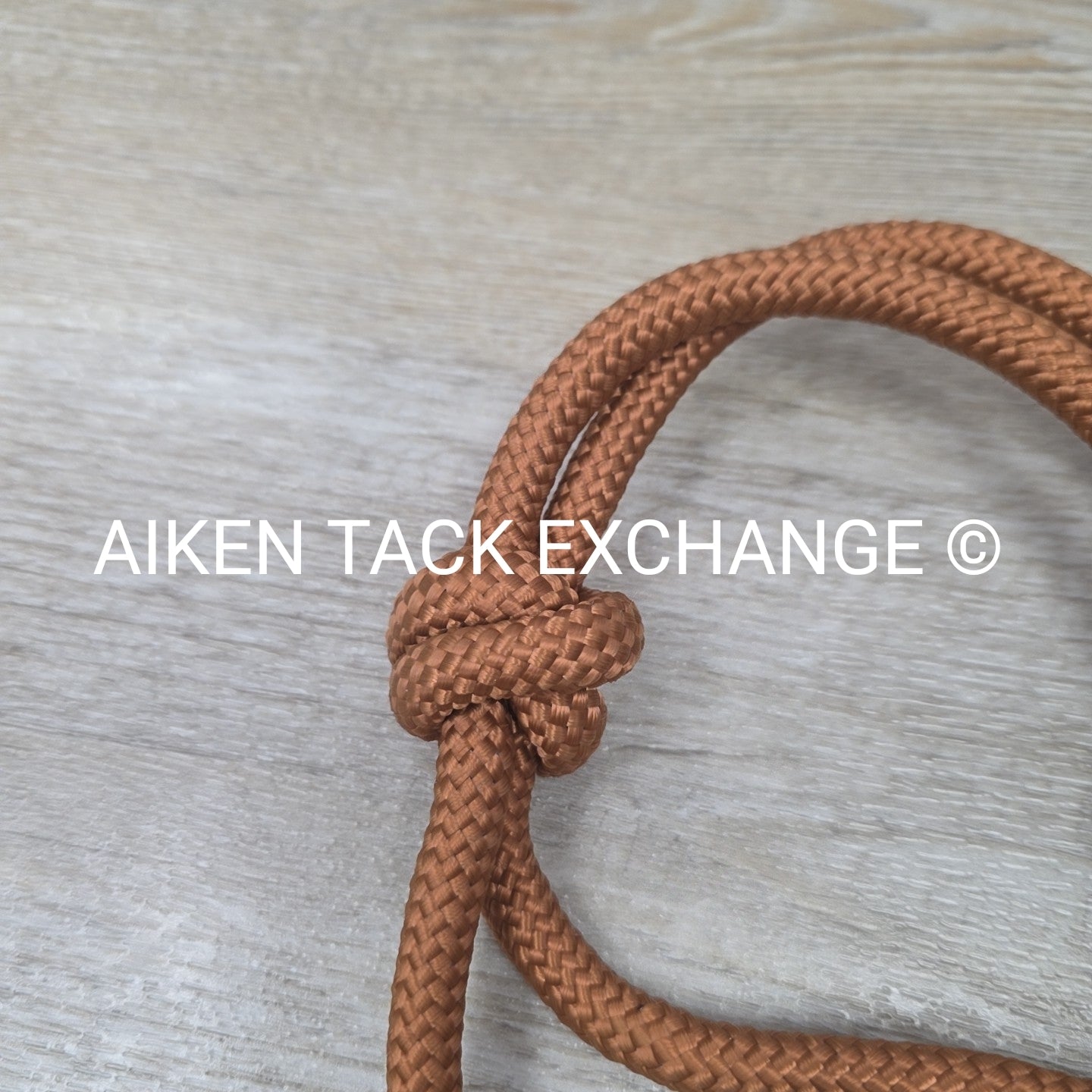 TuffRider Rope Halter with Matching Lead, Brown, Size Full/Horse