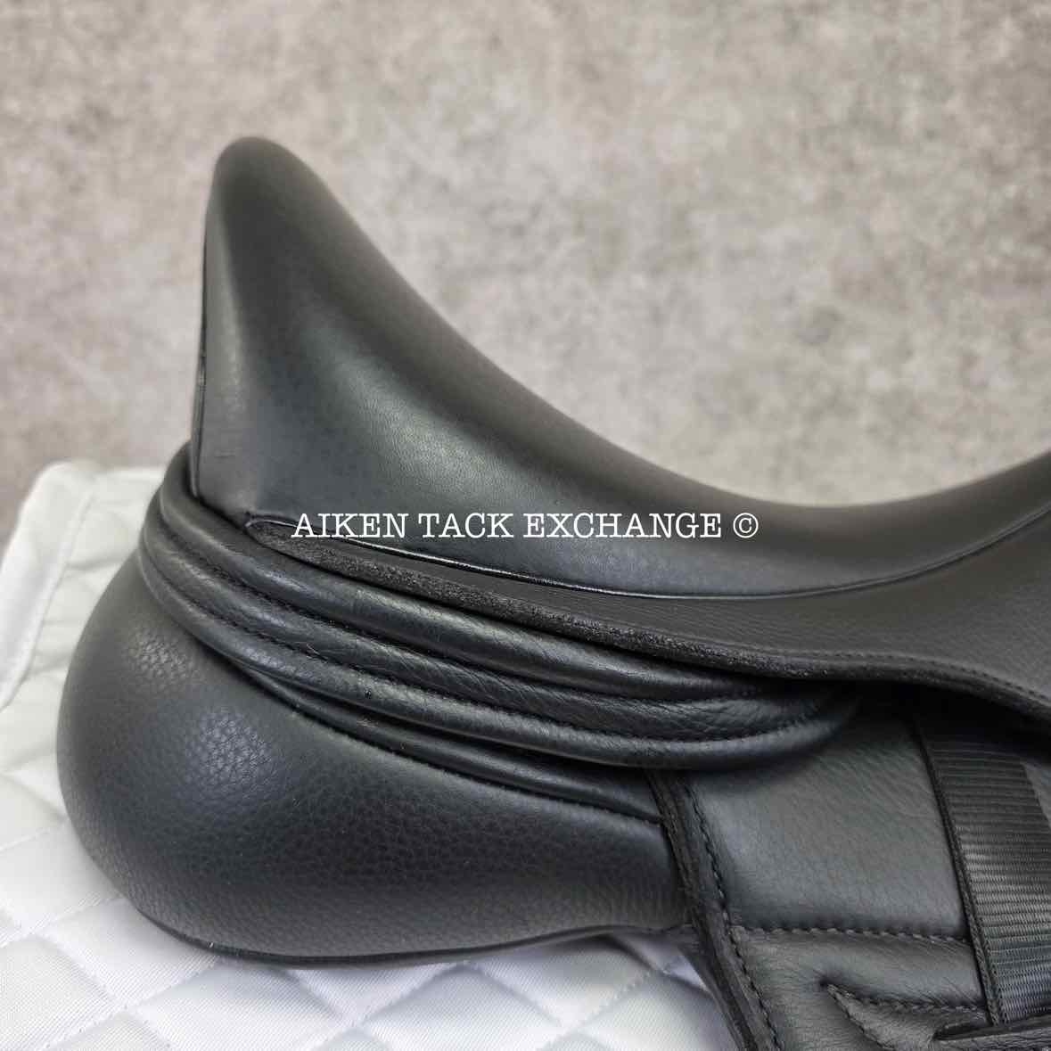 2023 Envy by Custom Saddlery Motion Monoflap Dressage Saddle, 17" Seat, Adjustable Tree, Wool Flocked Panels