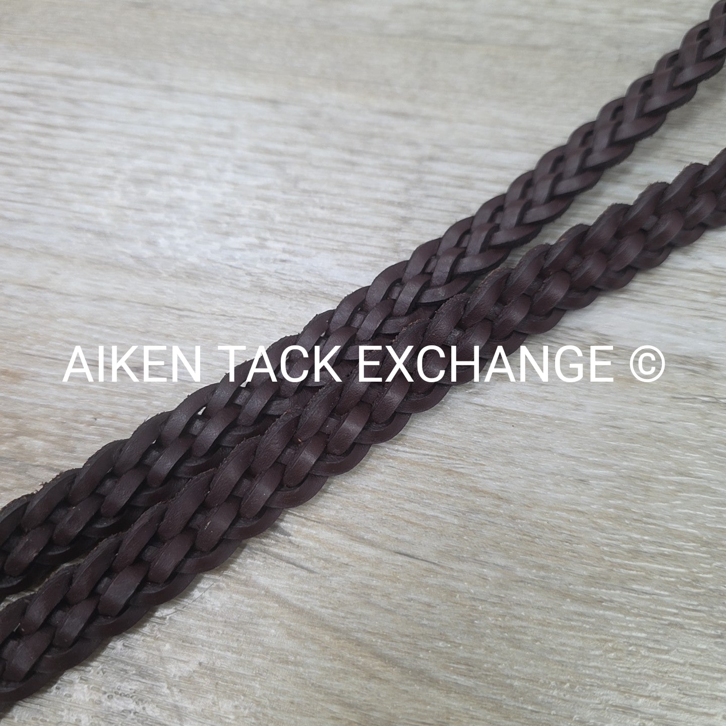 Joseph Sterling Plaited Reins, Brown, 64"