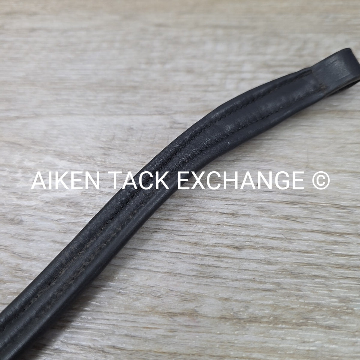 Padded Curved Browband, Black, Size Cob
