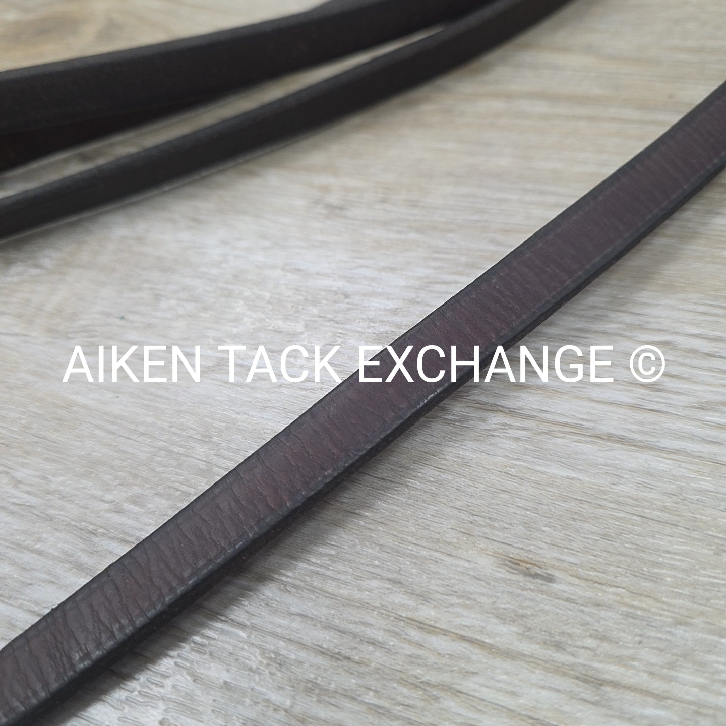 Nunn Finer Flat Leather Draw Reins with Snaps, Brown