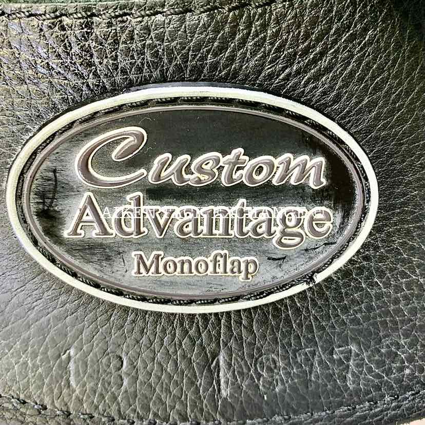 2018 Custom Saddlery Advantage Monoflap Dressage Saddle, 18" Seat, Adjustable Tree, Wool Flocked Pony Panels
