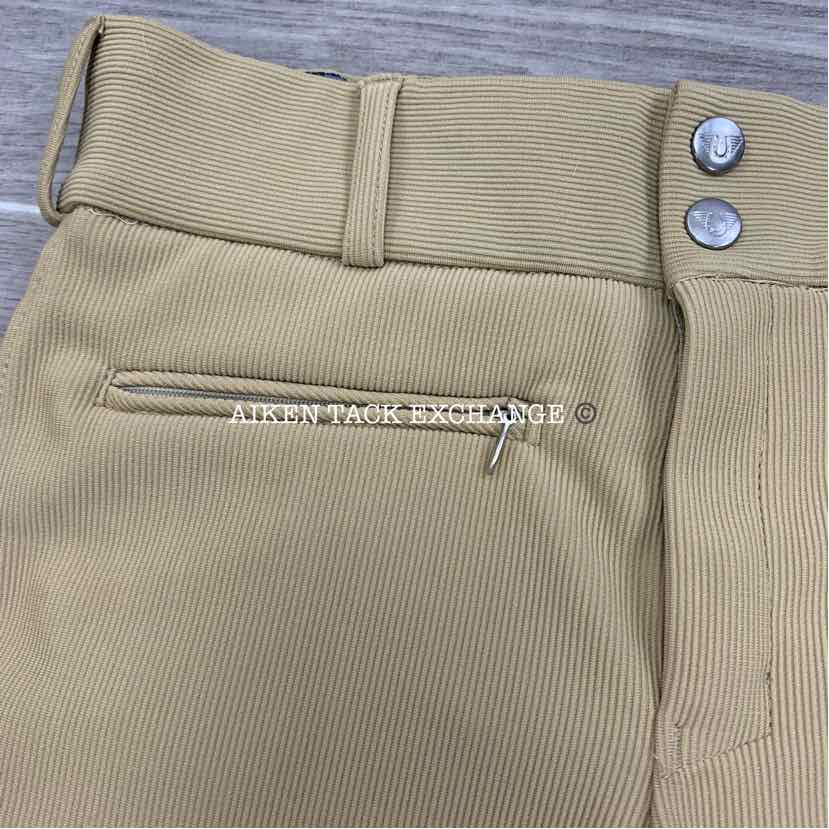 TuffRider Ribb Low Rise Knee Patch Breeches, Size 26