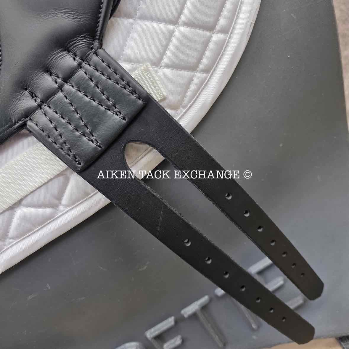 2008 Devoucoux Makila Monoflap Dressage Saddle, 18" Seat, 3A Flap, Medium Wide Tree, D3D Panels, Full Buffalo Leather