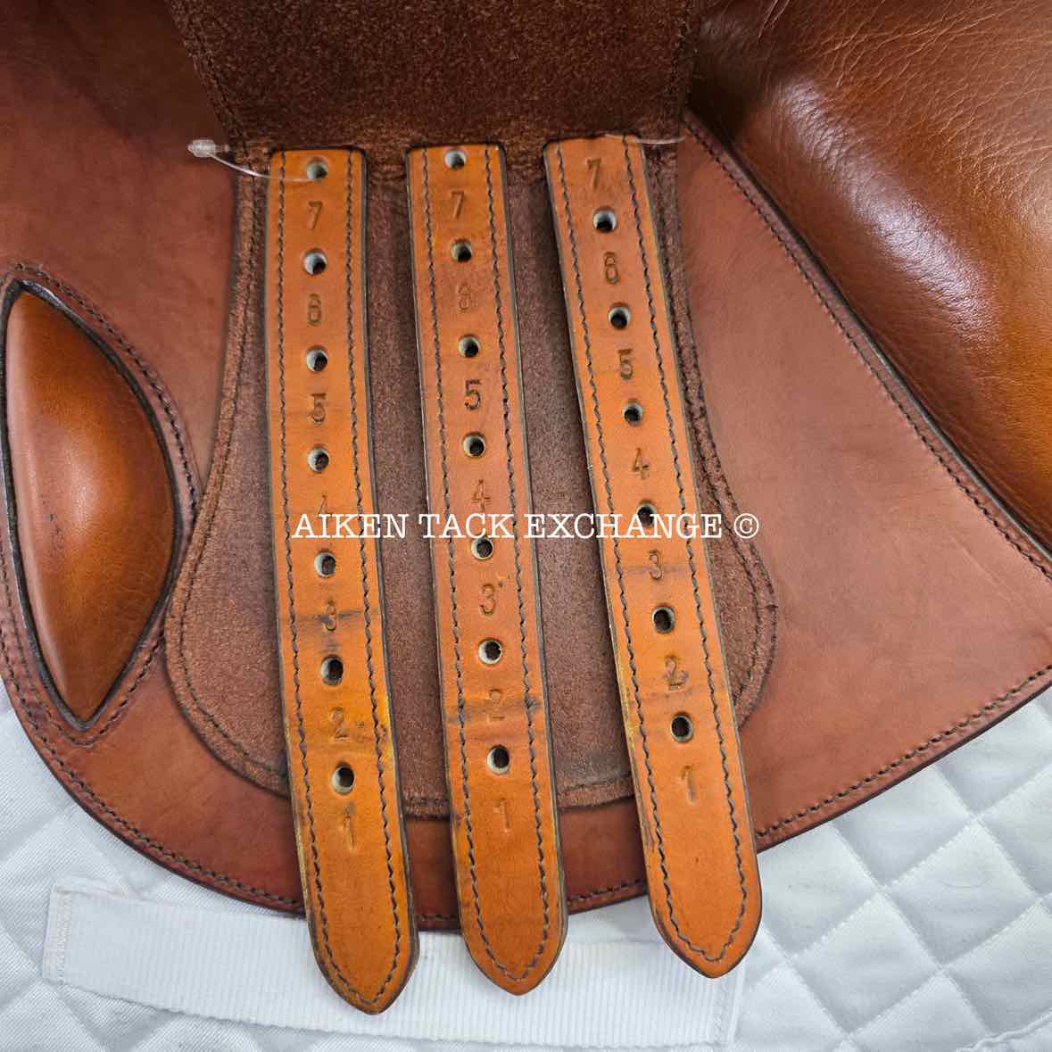 2012 Bliss of London Liberty Jump Saddle, 17" Seat, Medium Wide Tree, Wool Flocked Panels