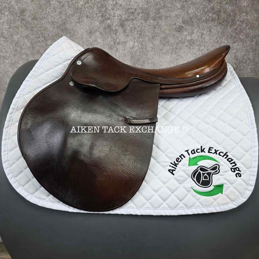 Hermes Steinkraus Close Contact Jump Saddle, 18" Seat, Medium Tree, Foam Panels
