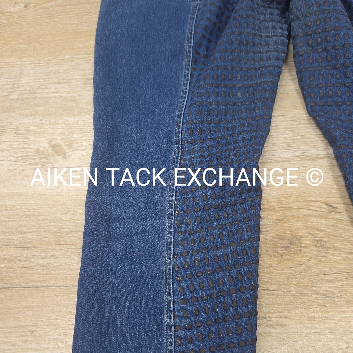 Denim Silicone Grip Full Seat Breeches, Size 30