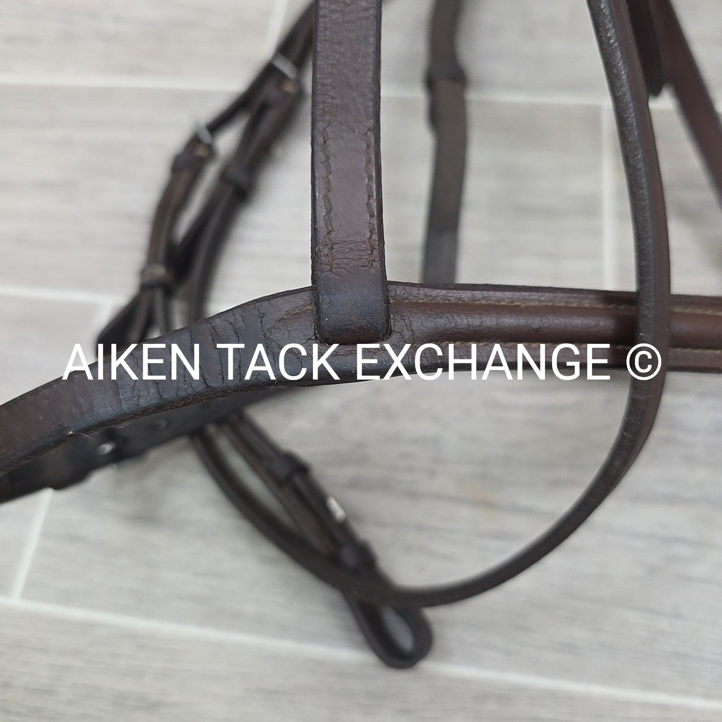 Somerset Plain Raised Bridle, No Reins, Brown, Size Full