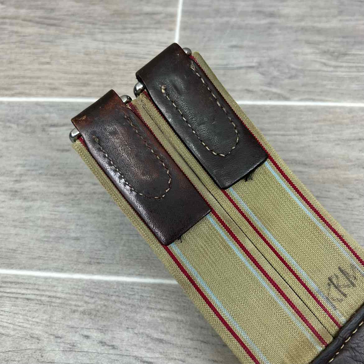M. Toulouse Double Elastic Girth, Brown, 52"