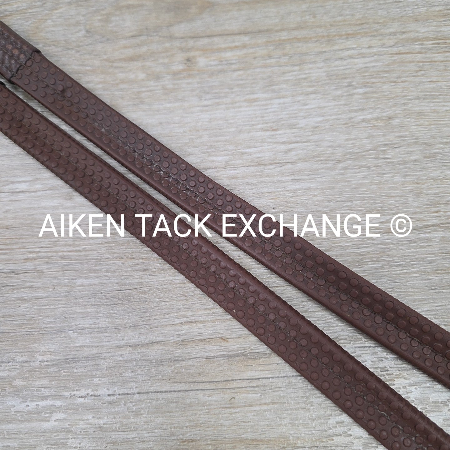 Schockemohle Rubber Reins, Brown, 56"