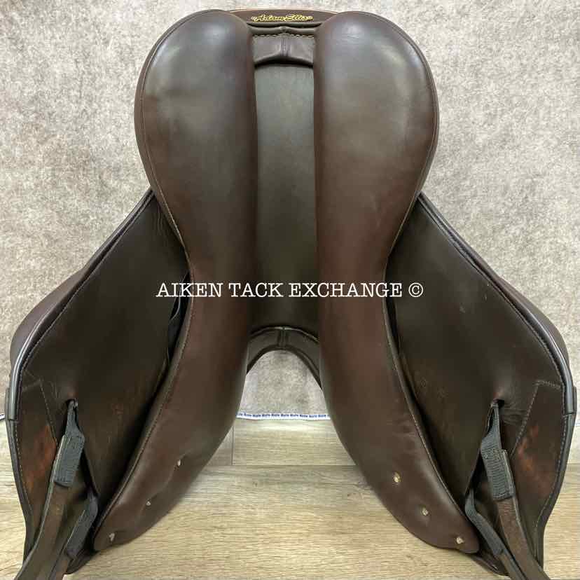 Adam Ellis Mono Event Jump Saddle, 17.5" Seat, Wide Tree, Wool Flocked Panels