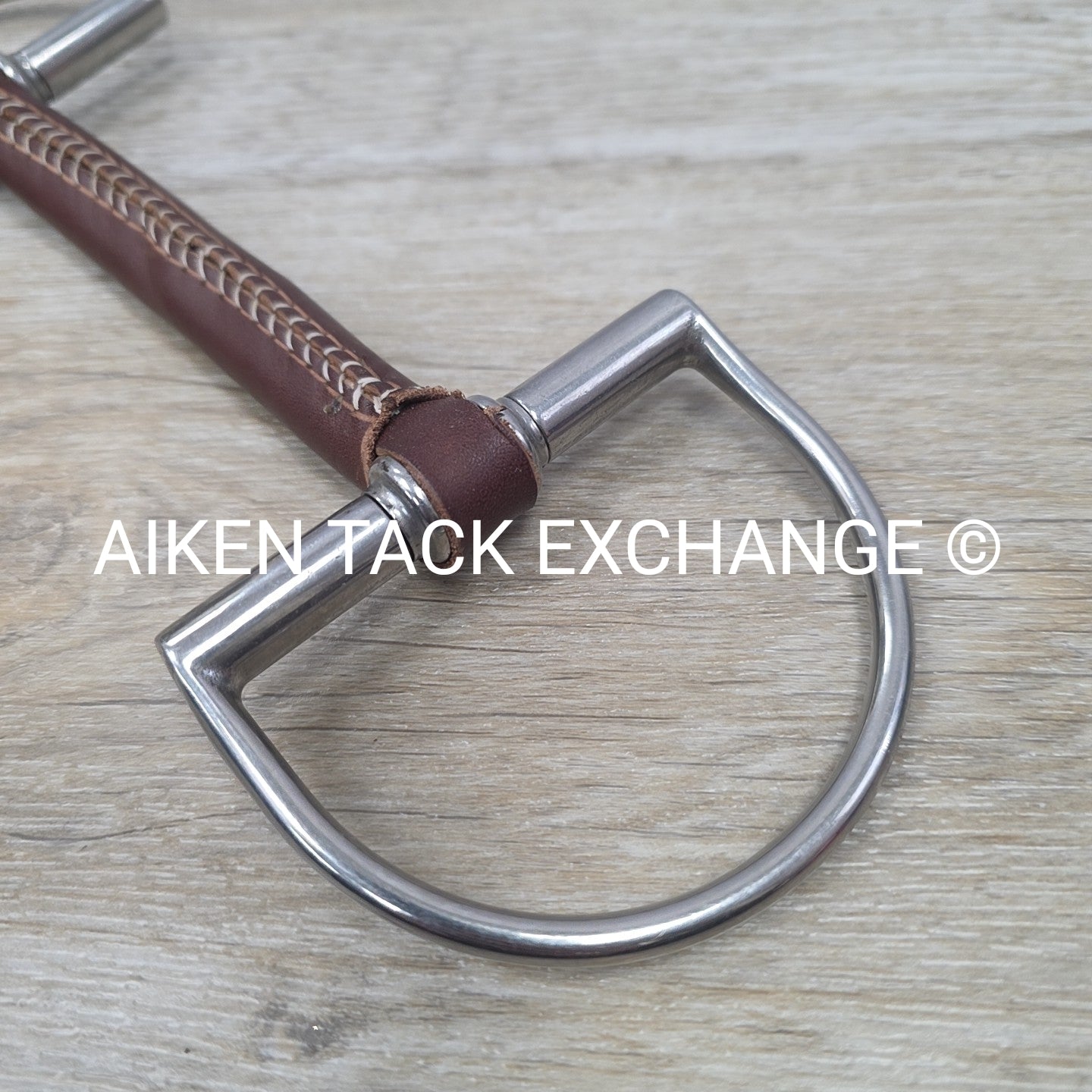 Leather Mullen Mouth D Ring Bit 5.5"