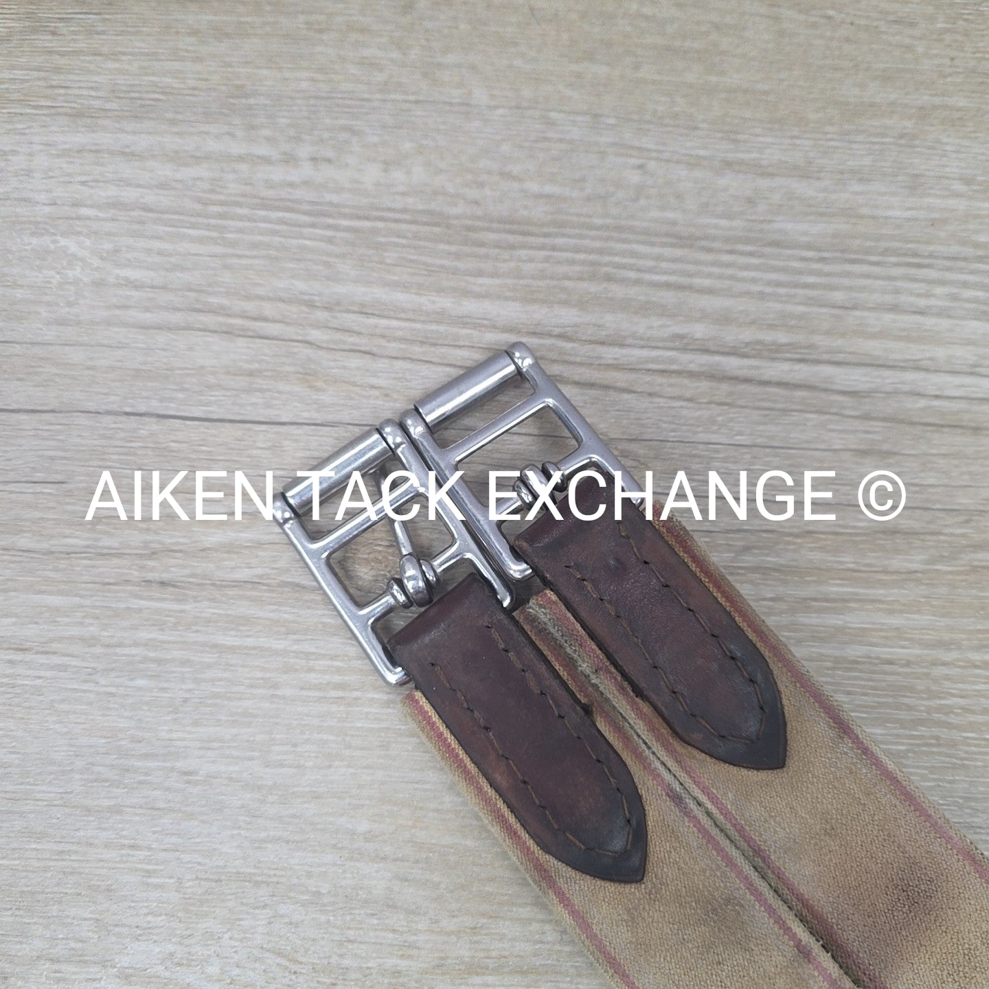 Edgewood Girth with Velcro Fleece & Double End Elastic, Brown, 56"