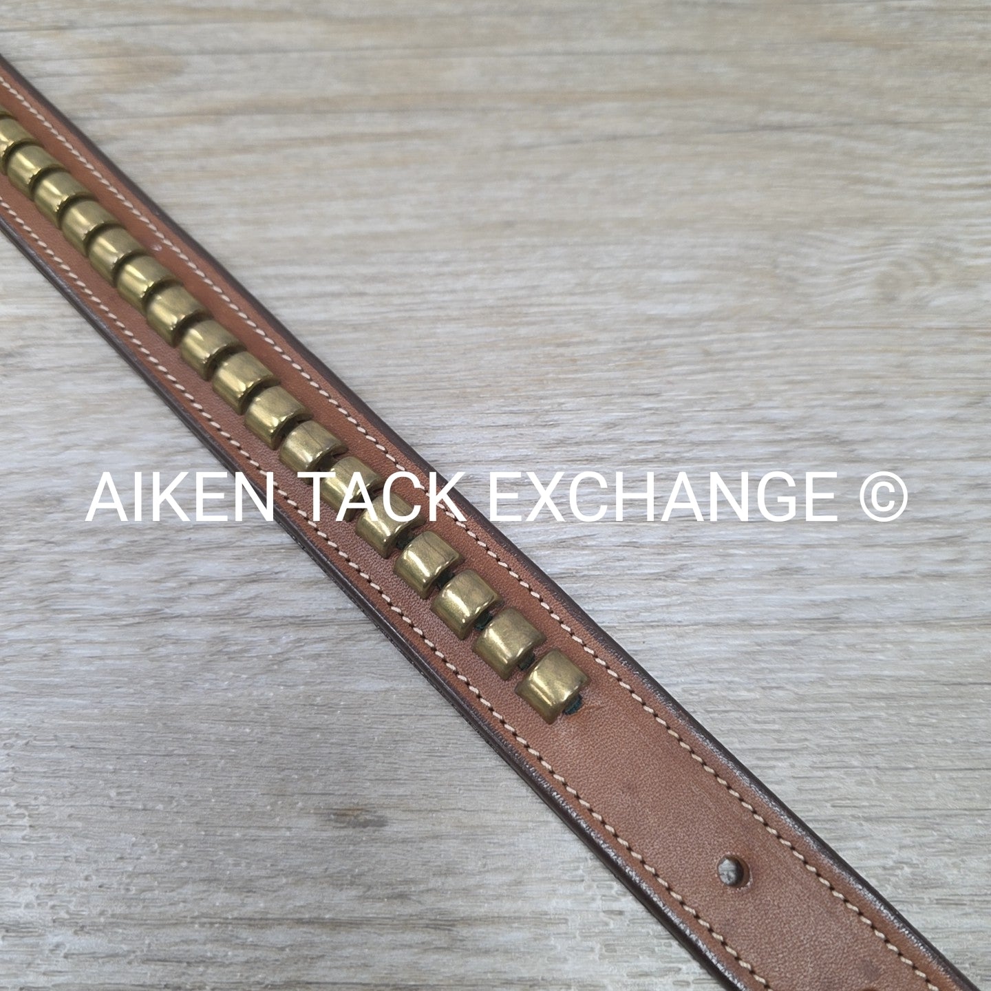 Tory Leather Clincher Brass Buckle Belt, 26"