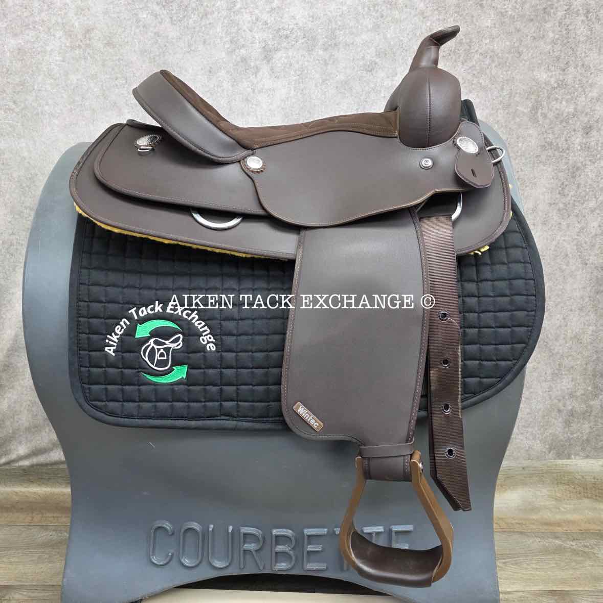 Wintec Western Saddle, 16" Seat, Wide Tree - Full QH Bars