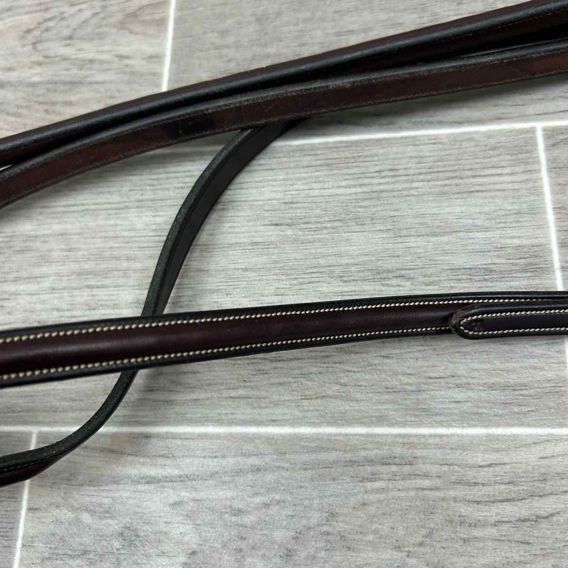 Rodrigo Raised Fancy Stitched Standing Martingale, Brown, Size Full
