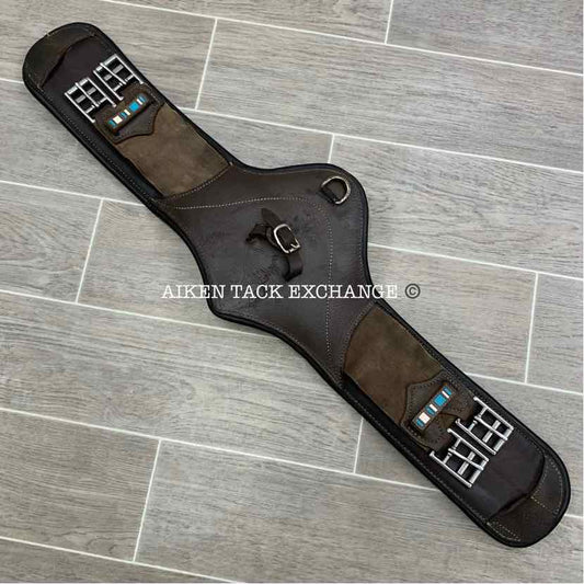Voltaire Padded Leather Anatomic Short Girth, Brown, 24" (has blemishes)