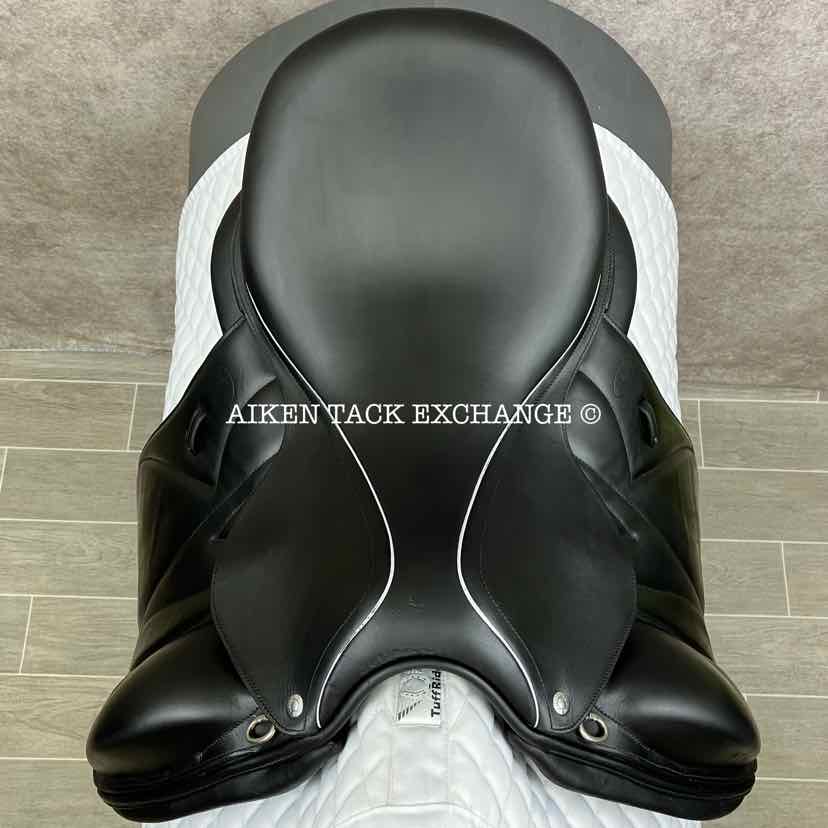 2016 Devoucoux Makila S Monoflap Dressage Saddle, 17.5" Seat, 3A Flap, Medium Wide Tree, D3D Panels, Full Buffalo Leather