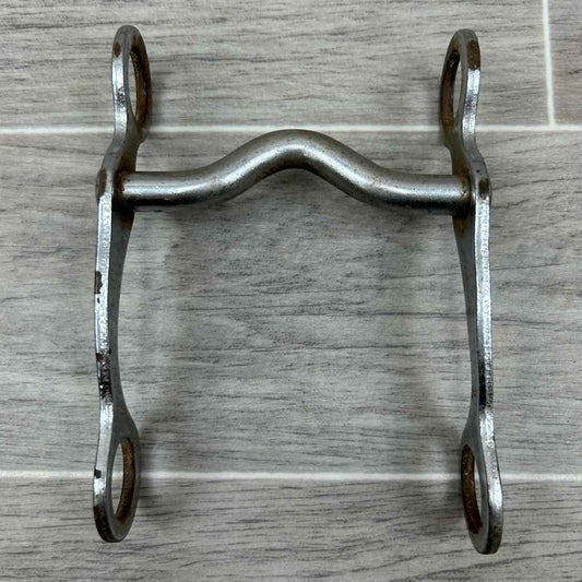 Plated Mullen Mouth Shanked Bit 4"