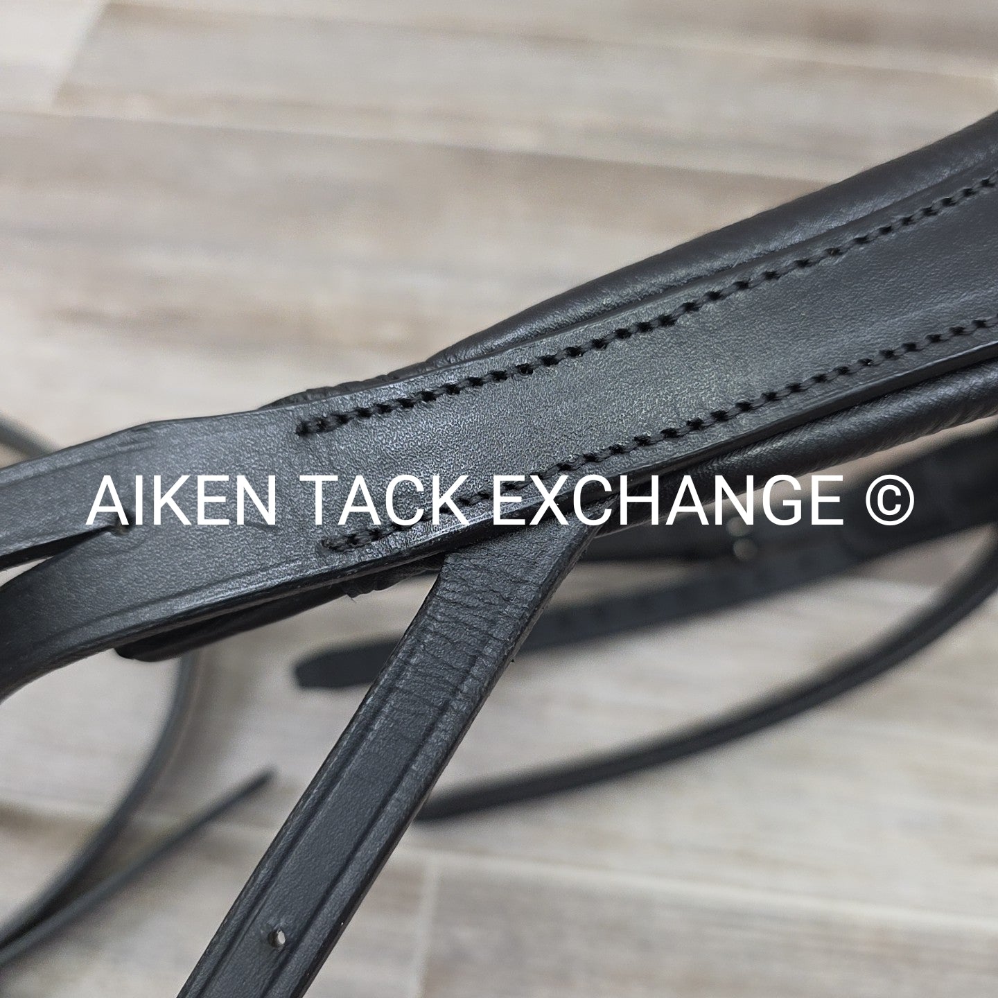 Evo Equine Deluxe Super Soft Crownpiece & Classic Hunter Noseband, Black, Size F