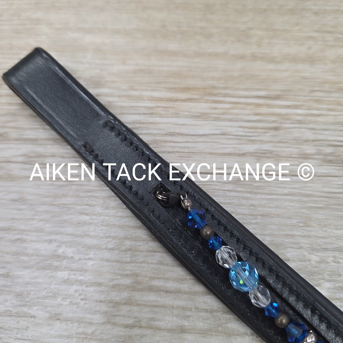 Padded Browband with Removable / Exchangable Bling, Black, 16"