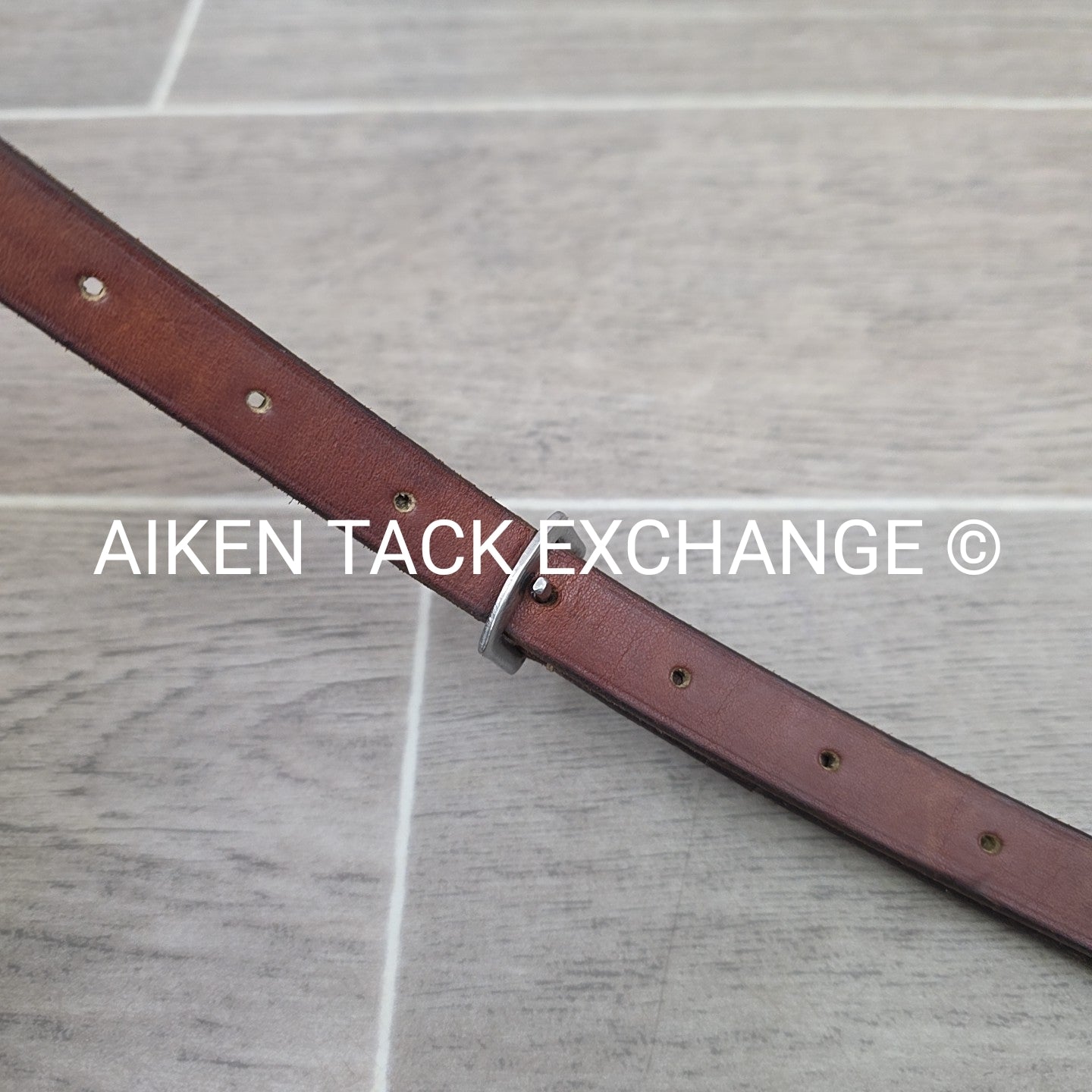 Edgewood Square Raised Fancy Stitched Standing Martingale, Brown, Oversize