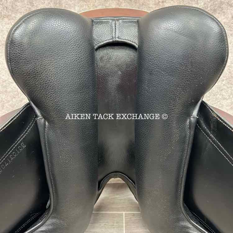 Cardanel Monoflap Dressage Saddle, 17" Seat, Wide Tree, Wool Flocked Panels