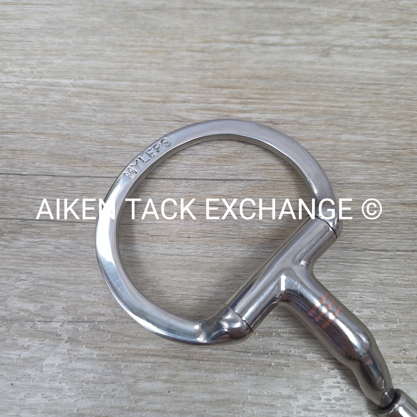 Myler Eggbutt without Hooks Forward Tilt Ported Barrel Bit MB 36 6"