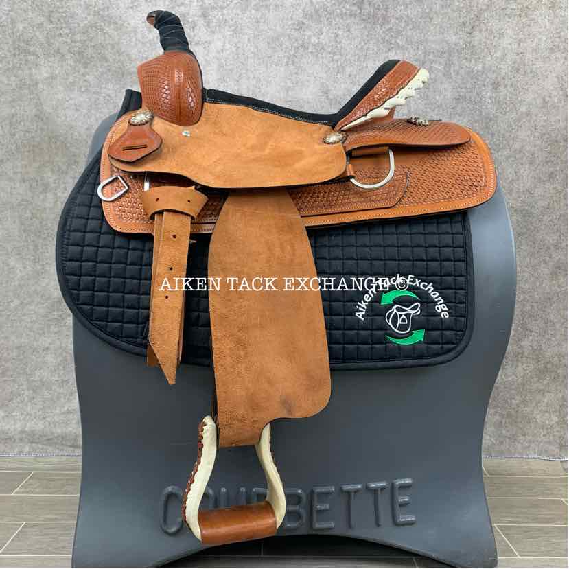 **SOLD** Shiloh Tack Roper Style Western Saddle, 16" Seat, Wide Tree - Full QH Bars