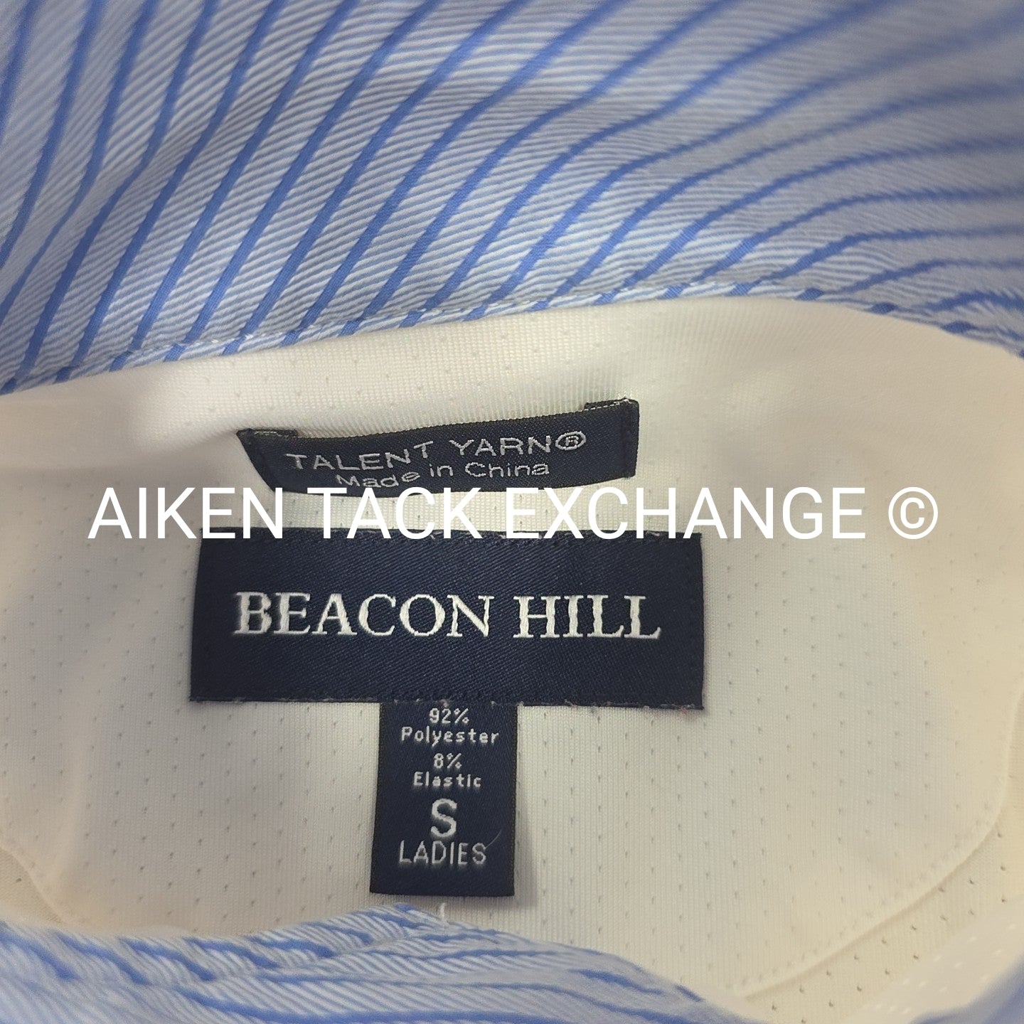 Beacon Hill Talent Yarn Long Sleeve Sun Shirt Show Shirt, Size Small
