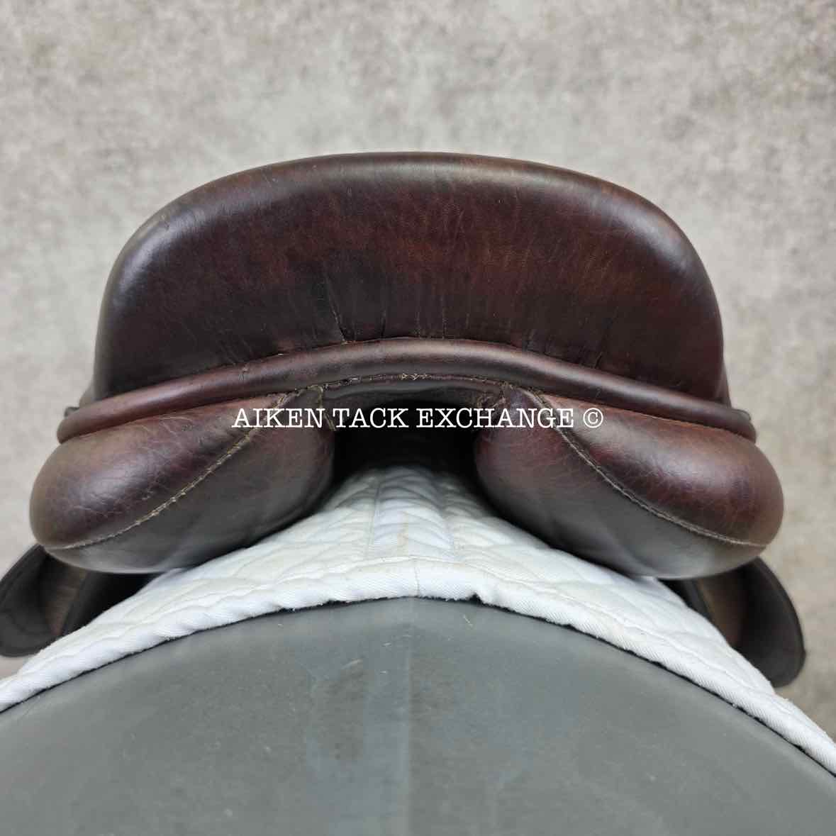 **SOLD** Marcel Toulouse Annice Platinum Genesis Close Contact Jump Saddle, 17" Seat, Adjustable Tree, Wool Flocked Panels