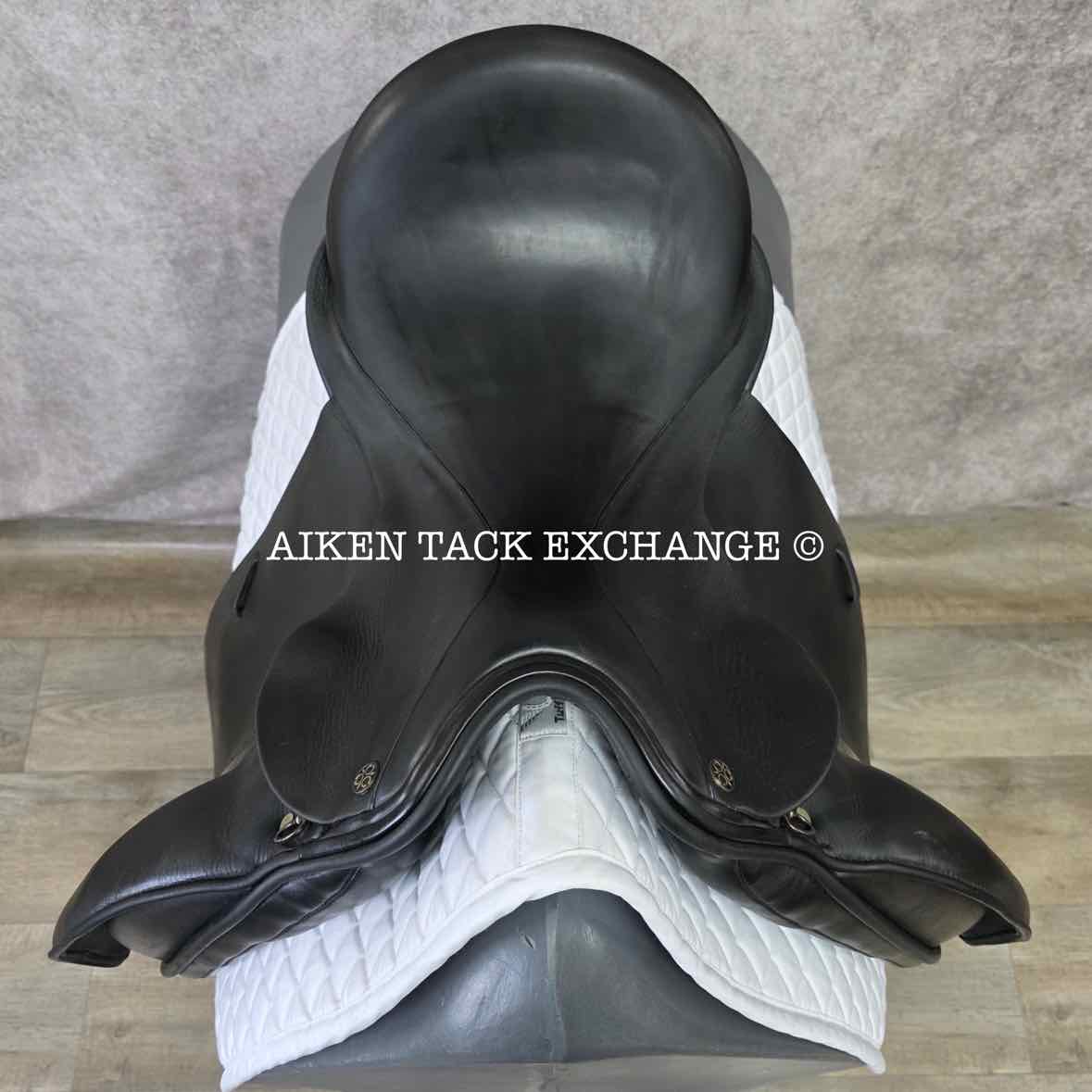 2006 Trilogy Verago Elite Dressage Saddle, 18.5" Seat, Wide Tree, Wool Flocked Panels