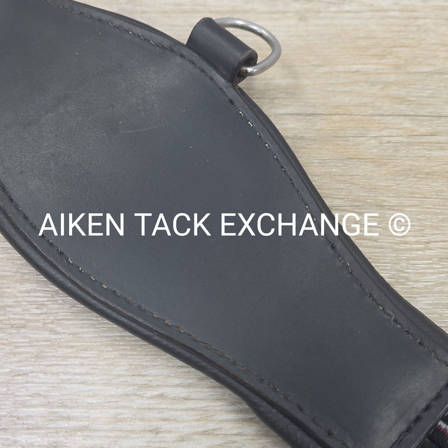 Contour Double End Elastic Dressage Girth, Black, 22"