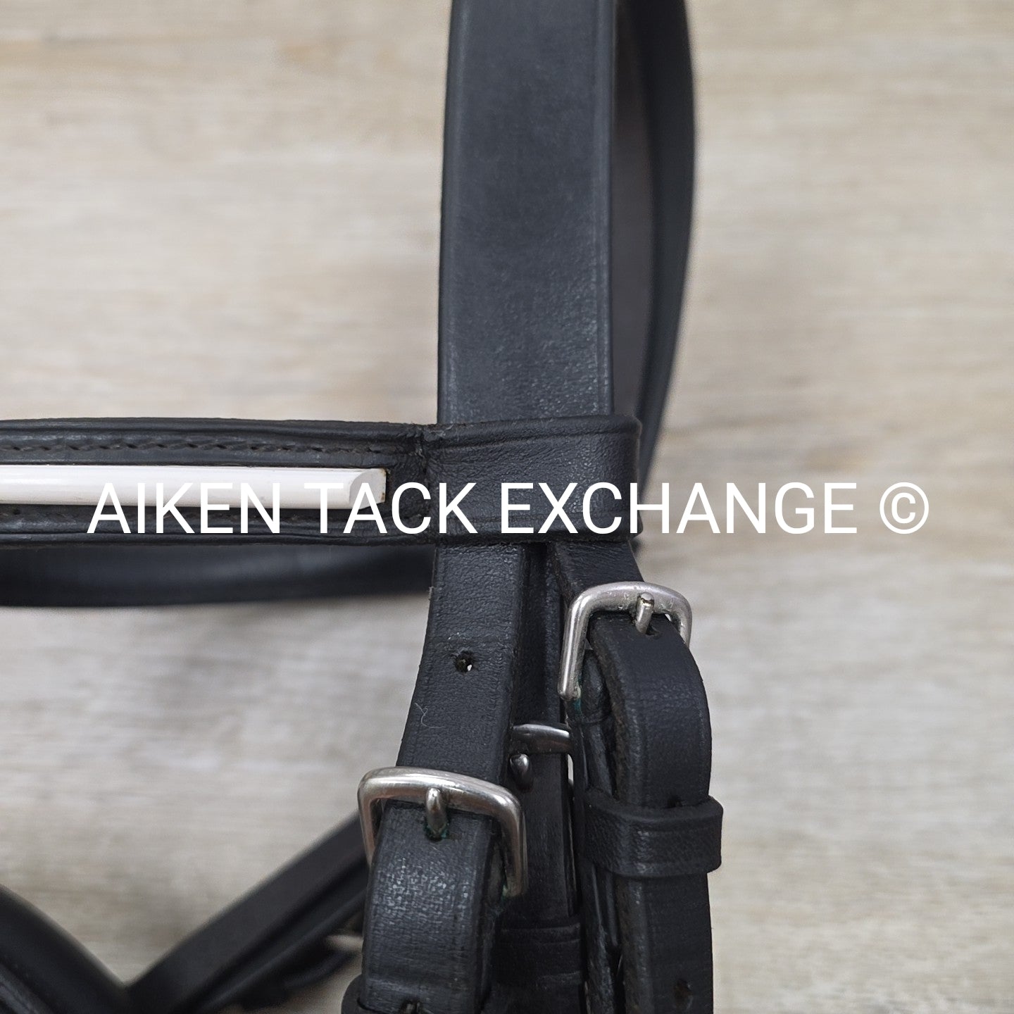 Passier Flash Bridle with Matching Cotton Web Reins, Black, Size Cob