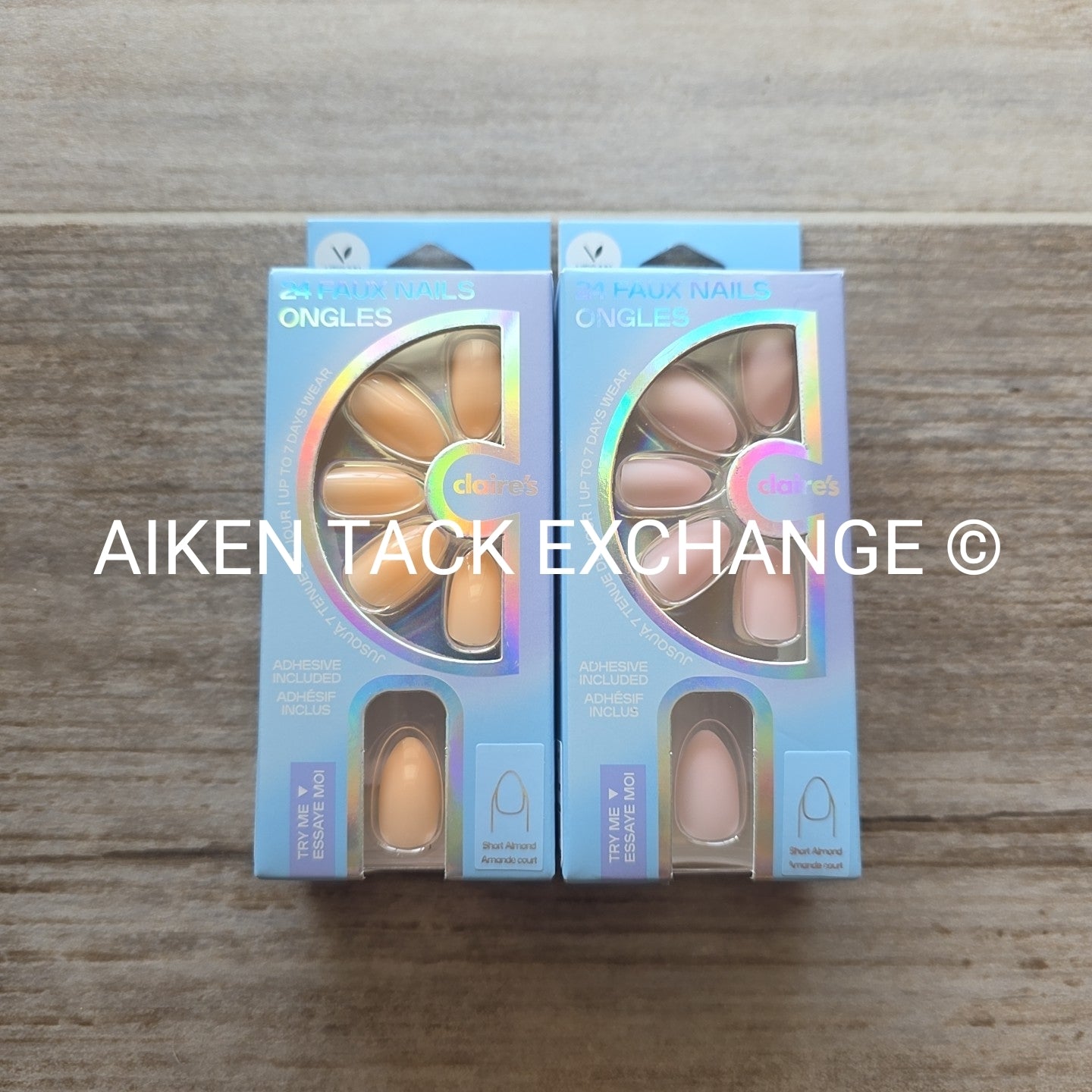 Claire's Glue-On Nails (2 Sets) - 24 Count Each (48 Total)