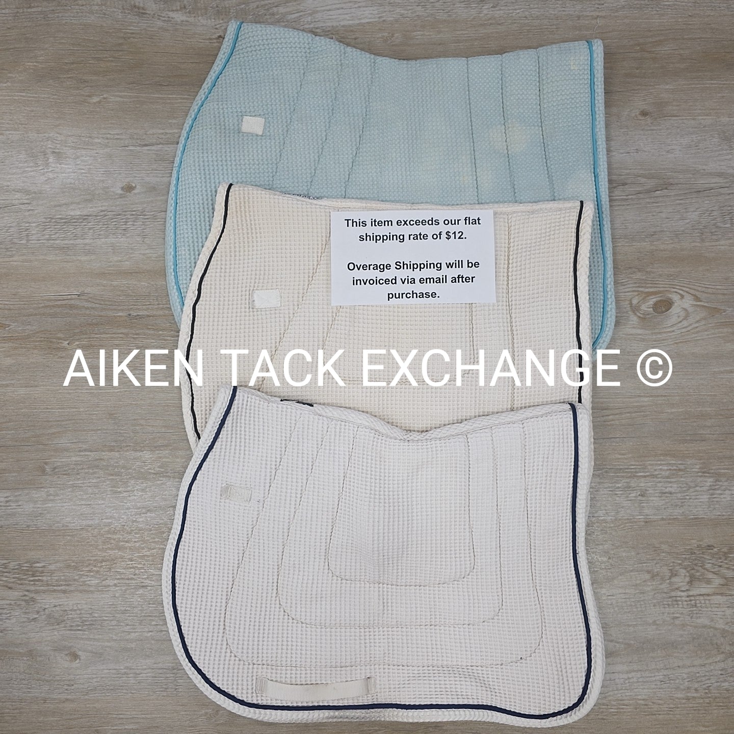 BARGAIN BUNDLE: 3 Waffle All Purpose Saddle Pads, Roma Miller's & Dover Saddlery