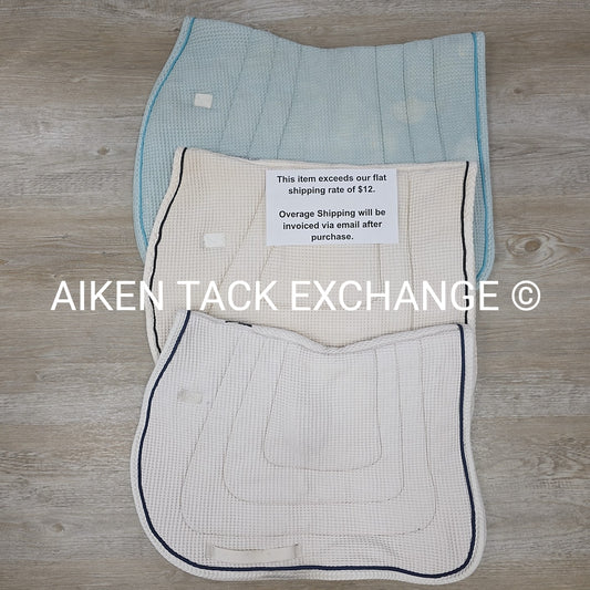 BARGAIN BUNDLE: 3 Waffle All Purpose Saddle Pads, Roma Miller's & Dover Saddlery