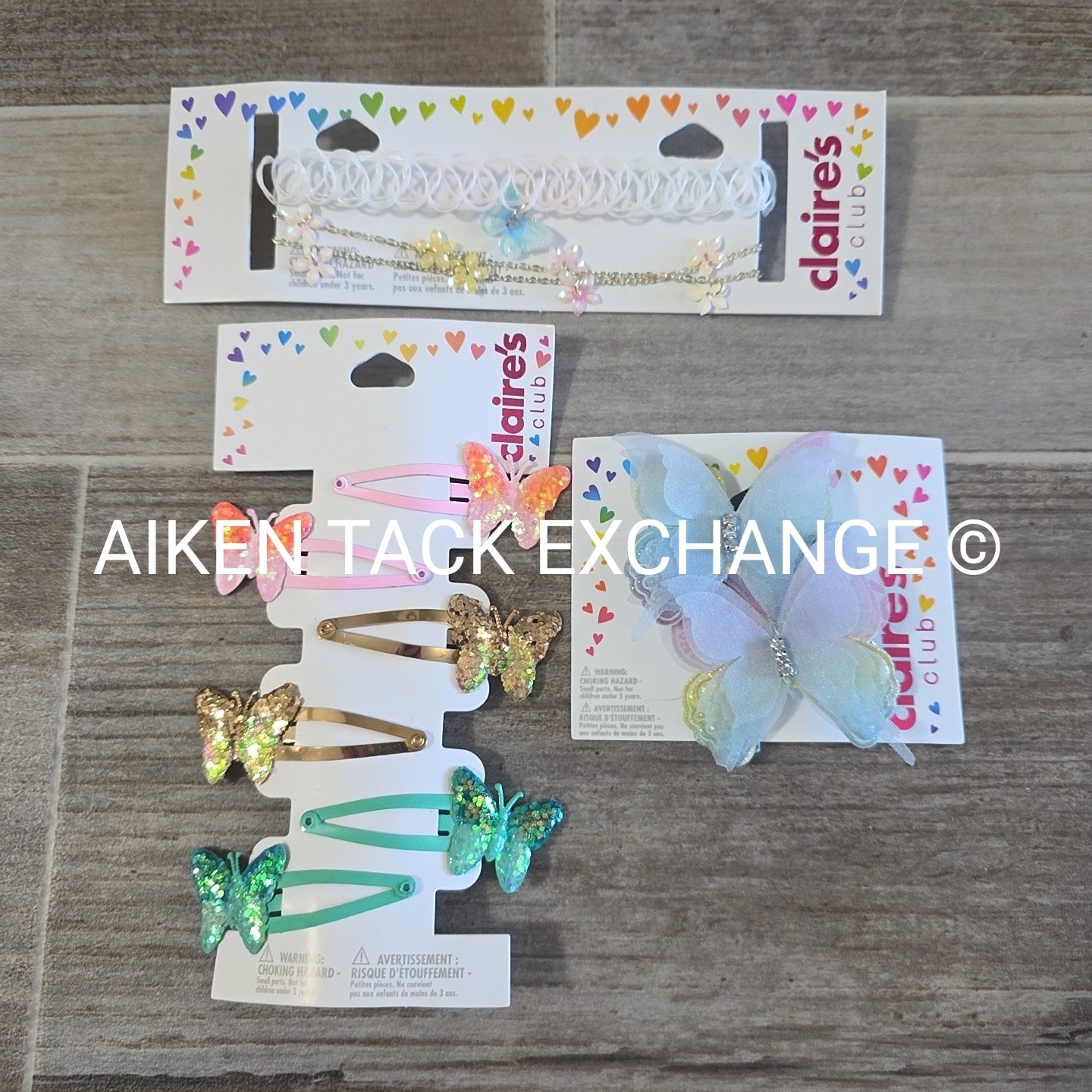 Claire's Club Bundle - 8 Hair Clips, 2 Necklaces