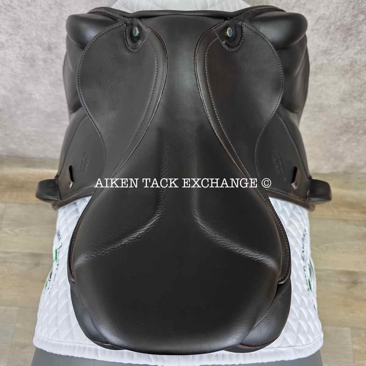 Stubben Zaria Optimum Monoflap Jump Saddle, 17.5" Seat with Biomex, 30cm Tree - MW, Wool Flocked Panels