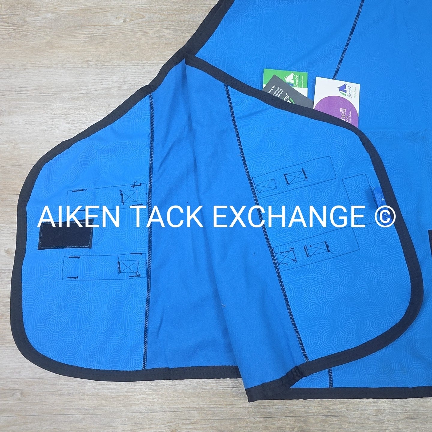 Fenwick Equestrian Softshell Therapeutic Bamboo Blanket, Blue, Size 74"