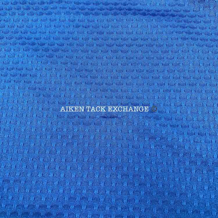Dover Saddlery Quarter Zip Short Sleeve Shirt, Blue, Size XS