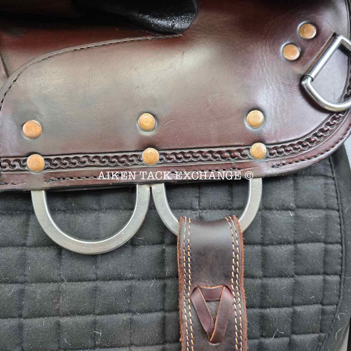 2007 Circle Y 2177 Draft Horse Park & Trail Western Saddle, 16" Seat, Extra Wide Tree, Comes with Matching Tack