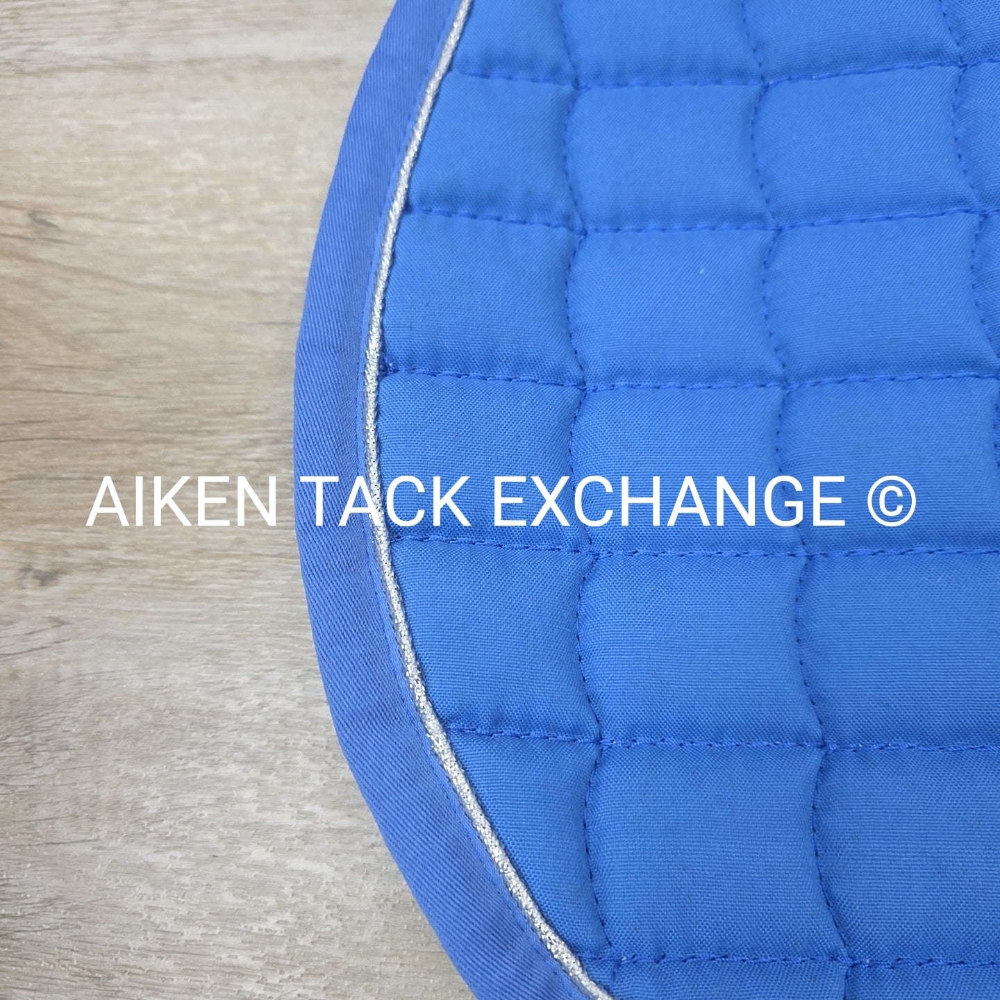 Horze All Purpose Saddle Pad, Blue/Silver, Size Full