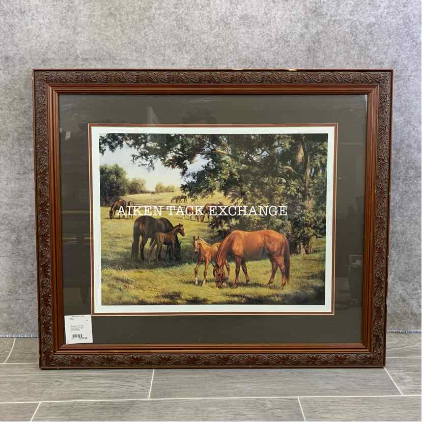 "Mares and Foals" Painting by Susan Sponenberg
