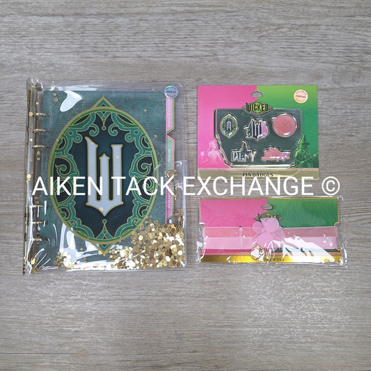 Claire's Wicked Bundle: Shaker Planner, Pin Badges, Choker Necklace Set