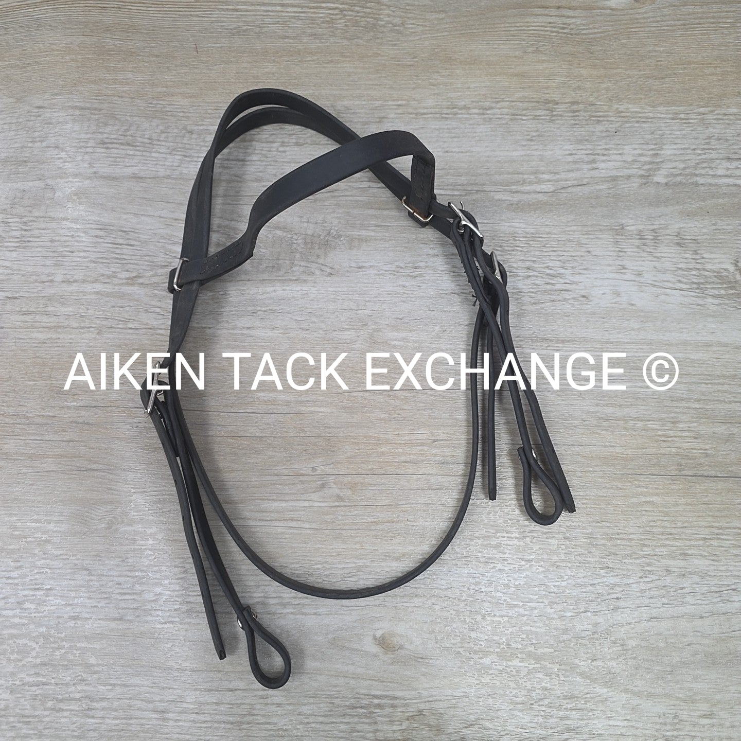 Biothane Browband Headstall, No Reins, Black, Size Full