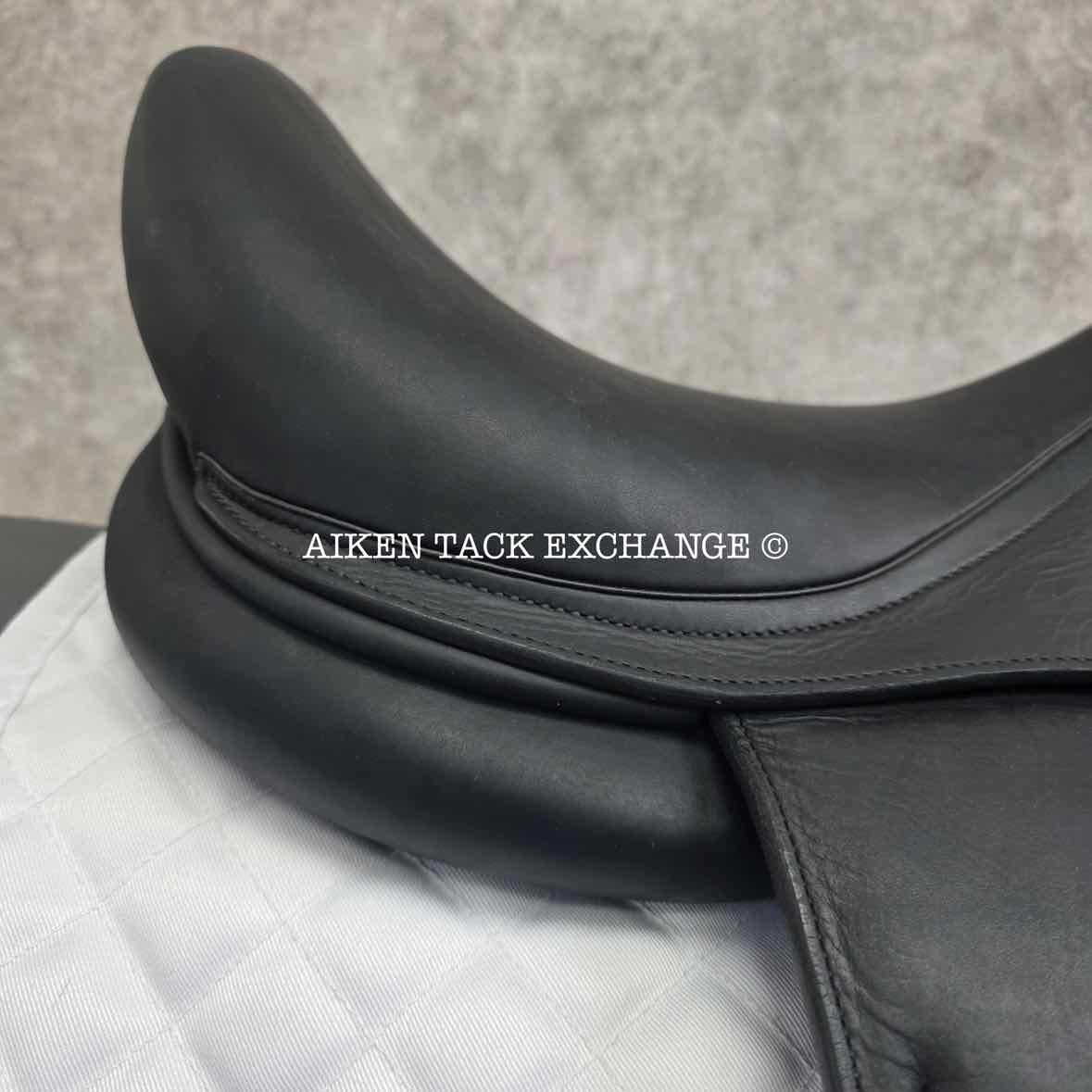 2018 Voltaire Adelaide Monoflap Dressage Saddle, 17" Seat, 1A Flap - Short, Medium Wide Tree, PRO Panels, Full Buffalo Leather
